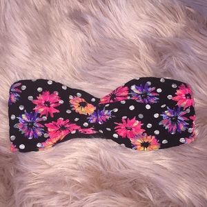 NWOT! PINK Flowered Bandeau Bra
